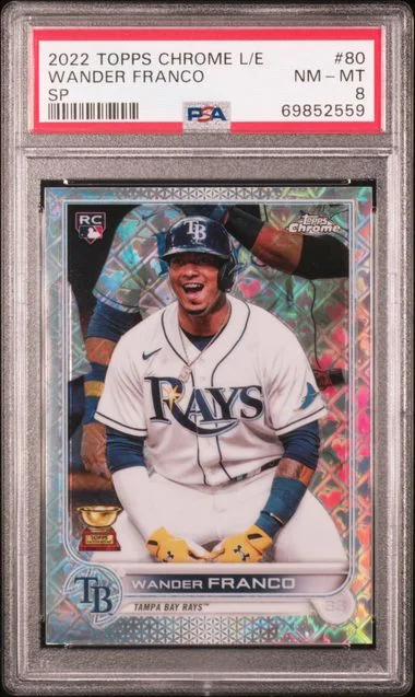 2022 Topps Chrome Logofractor Wander Franco Edition #80 card image