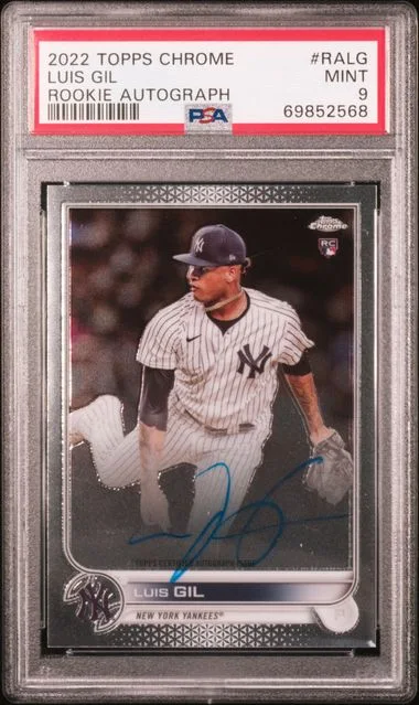 2022 Topps Chrome Luis Gil Autograph #RA-LG card image
