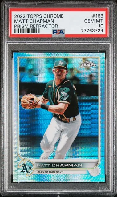 2022 Topps Chrome Matt Chapman Prism Refractor #168 card image