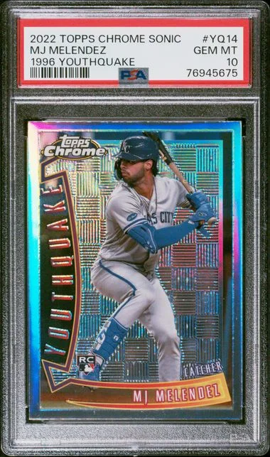 2022 Topps Chrome MJ Melendez 1996 Youthquake #YQ14 card image