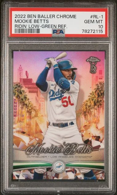 2022 Topps Chrome Mookie Betts Ben Baller Ridin' Low #RL-1 card image
