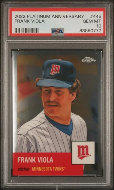 2022 Topps Chrome Platinum Anniversary Frank Viola #445 card image