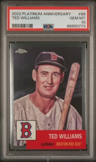 2022 Topps Chrome Platinum Anniversary Ted Williams #89 card image