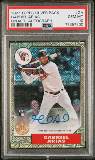 2022 Topps Chrome Promo Update-Autograph Ga Gabriel Arias Silver Pack #1987 card image