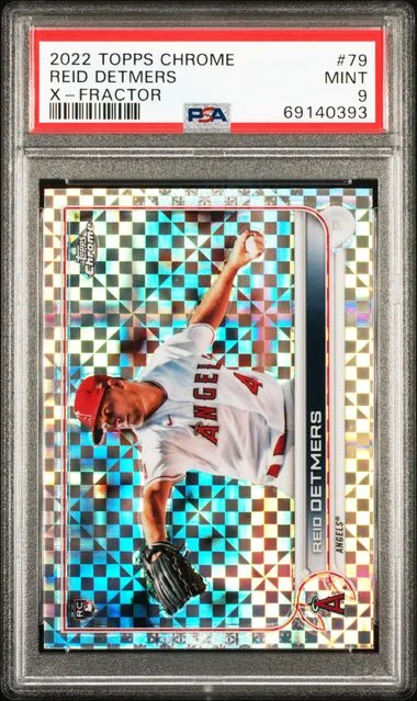 2022 Topps Chrome Reid Detmers X-Fractor #79 card image