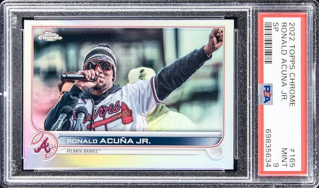 2022 Topps Chrome Ronald Acuna Jr. Refractor #165 card image