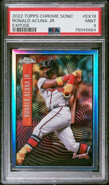 2022 Topps Chrome Ronald Acuna Jr Expose #Ex18 card image