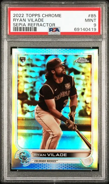 2022 Topps Chrome Ryan Vilade Prism Refractor #85 card image