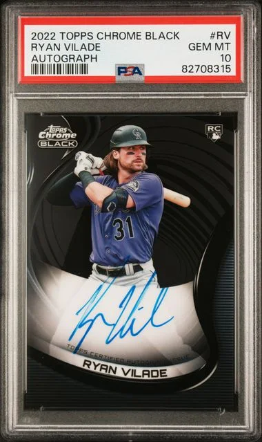 2022 Topps Chrome Ryan Vilade Autograph #CBA-RV card image
