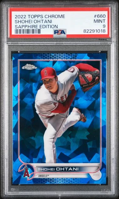 2022 Topps Chrome Sapphire Edition Shohei Ohtani #660 card image