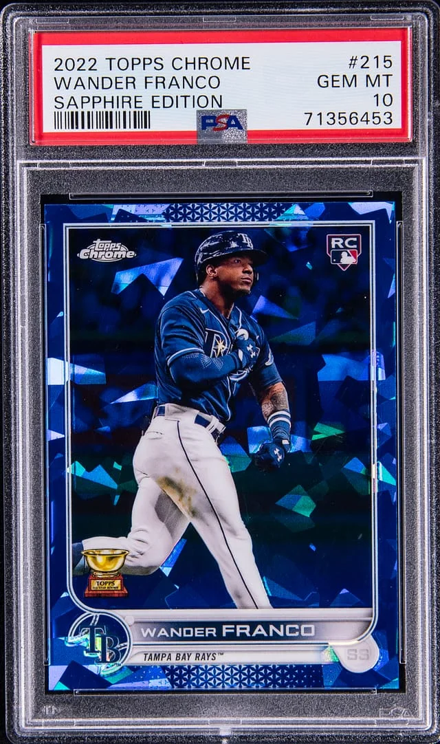 2022 Topps Chrome Sapphire Edition Wander Franco #215 card image