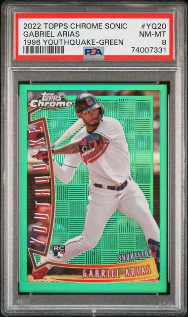 2022 Topps Chrome Sonic Gabriel Arias 1996 Youthquake Green #Yq20 card image