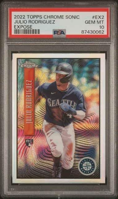 2022 Topps Chrome Sonic Julio Rodriguez Expose #EX2 card image