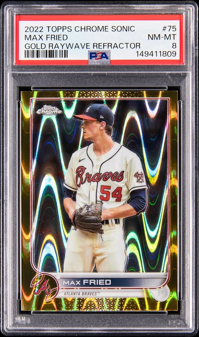 2022 Topps Chrome Sonic Max Fried Gold Raywave Refractor #75 card image