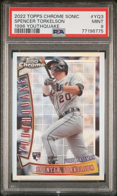 2022 Topps Chrome Sonic Spencer Torkelson 1996 Youthquake #YQ3 card image
