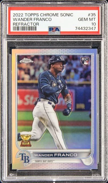 2022 Topps Chrome Sonic Wander Franco Refractor #35 card image