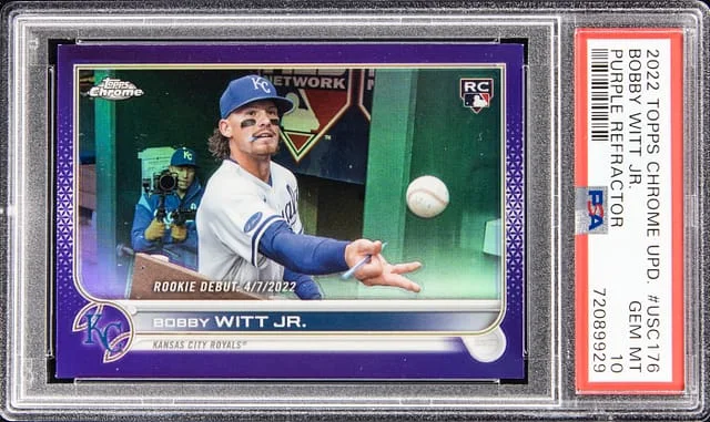 2022 Topps Chrome Update Bobby Witt Jr. Refractor #USC176 card image