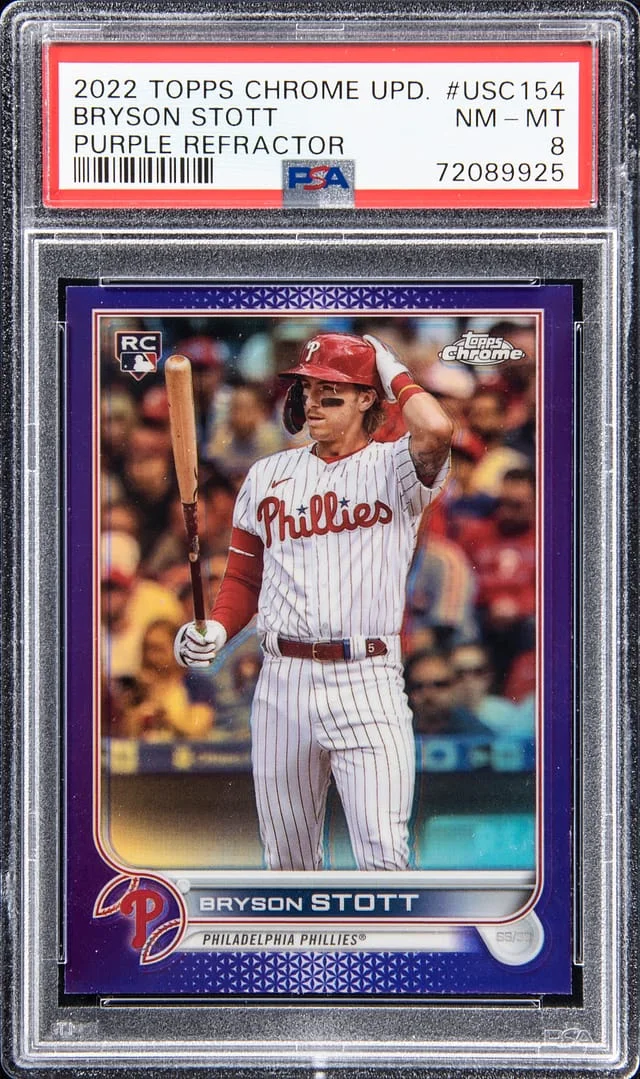 2022 Topps Chrome Update Bryson Stott Pink Wave #Usc154 card image