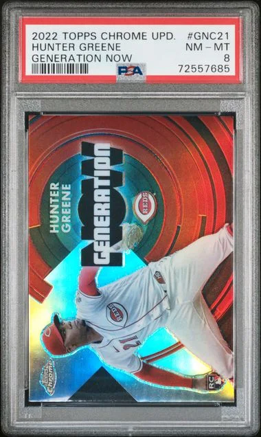 2022 Topps Chrome Update Hunter Greene Generation Now #GNC-21 card image