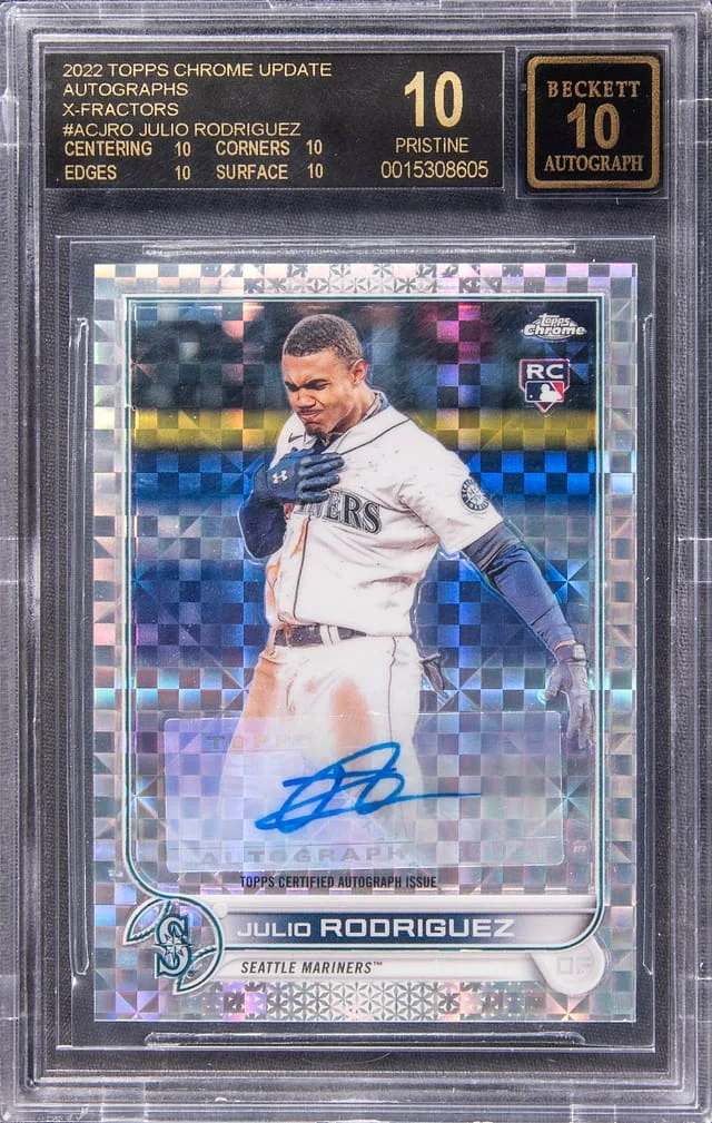 2022 Topps Chrome Update Julio Rodriguez Autograph #AC-JRO card image