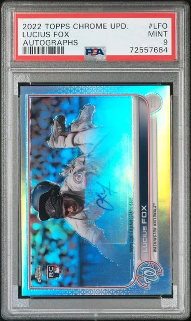 2022 Topps Chrome Update Lucius Fox Autograph #AC-LFO card image