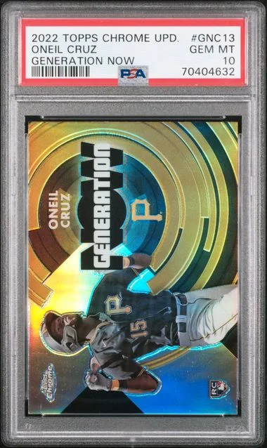 2022 Topps Chrome Update Oneil Cruz Generation Now #GNC-13 card image