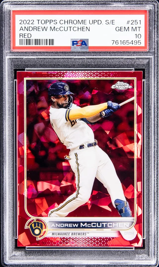 2022 Topps Chrome Update Sapphire Andrew McCutchen Edition Red #251 card image