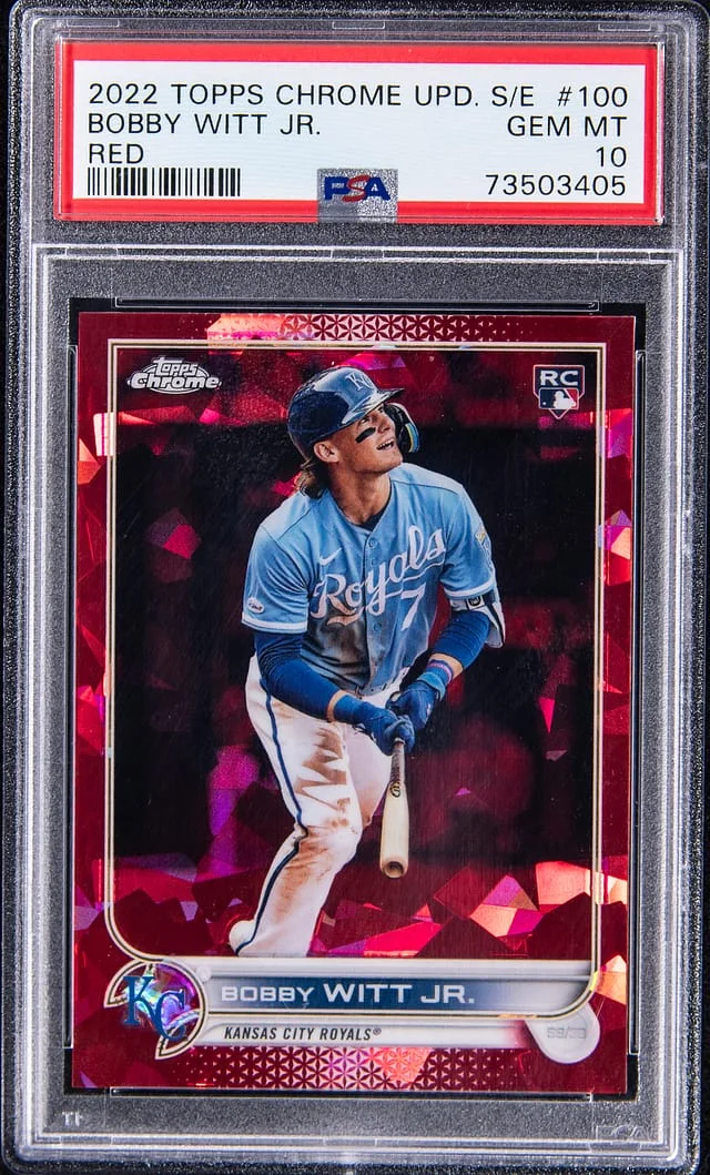 2022 Topps Chrome Update Sapphire Bobby Witt Jr. Edition #US100 card image