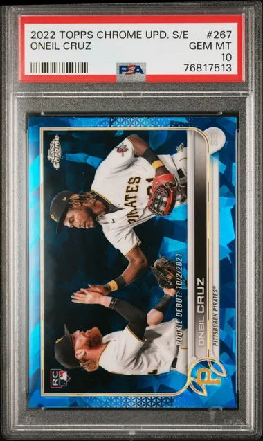 2022 Topps Chrome Update Sapphire Oneil Cruz Edition #267 card image