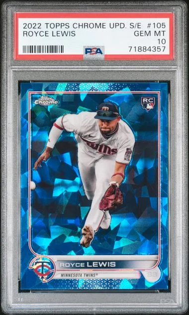 2022 Topps Chrome Update Sapphire Royce Lewis Edition #105 card image