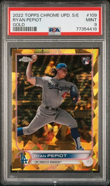 2022 Topps Chrome Update Sapphire Ryan Pepiot Edition Gold #109 card image