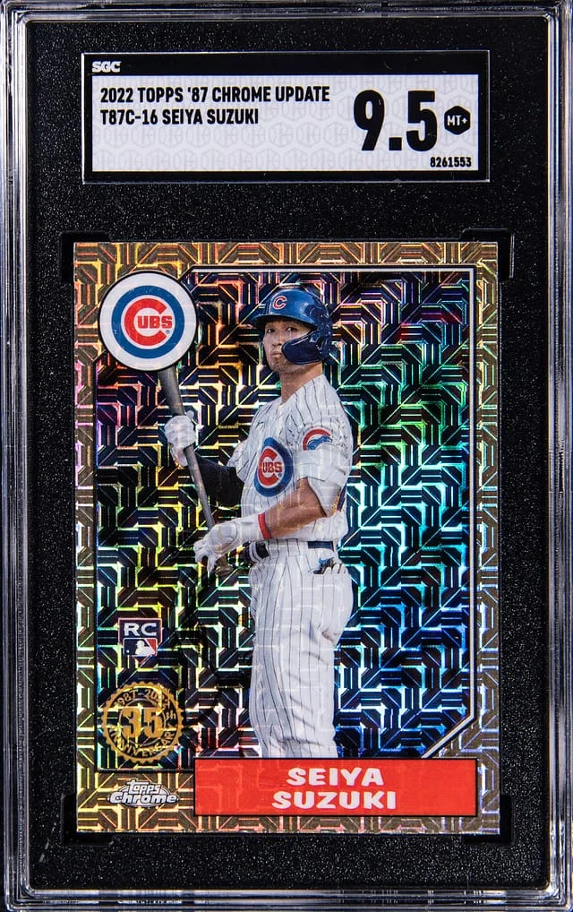 2022 Topps Chrome Update Seiya Suzuki 87 Chrome #T87C-16 card image
