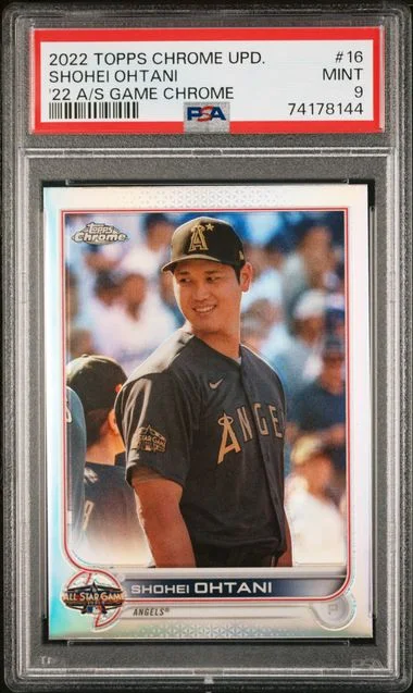 2022 Topps Chrome Update Shohei Ohtani 2022 All-Star Game Chrome #ASG-16 card image