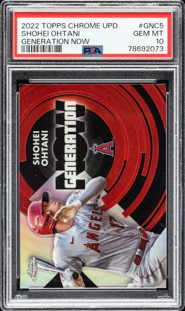 2022 Topps Chrome Update Shohei Ohtani Generation Now #GNC5 card image