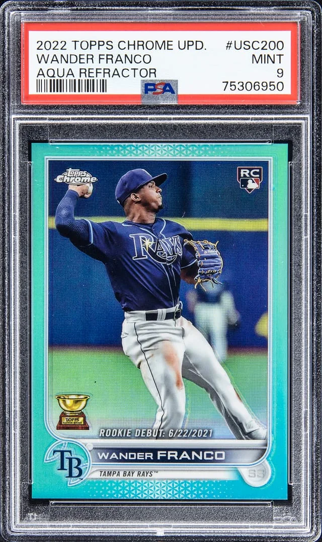 2022 Topps Chrome Update Wander Franco Purple Refractor #USC200 card image