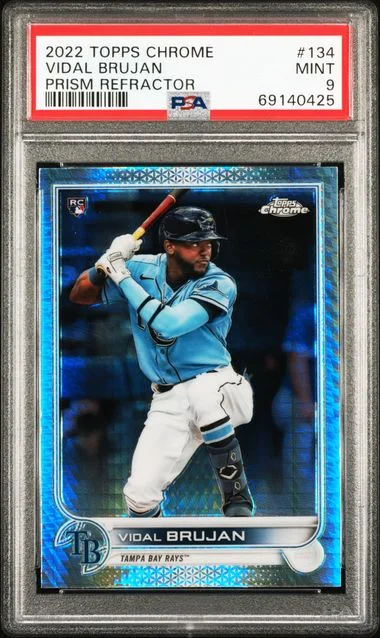 2022 Topps Chrome Vidal Brujan Prism Refractor #134 card image
