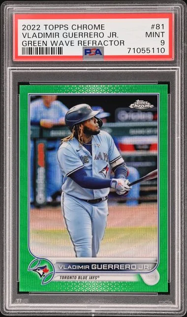 2022 Topps Chrome Vladimir Guerrero Jr. Refractor #81 card image