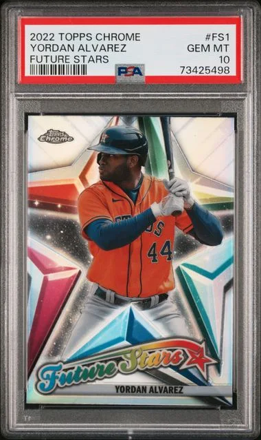 2022 Topps Chrome Yordan Alvarez Future Stars #FS-1 card image