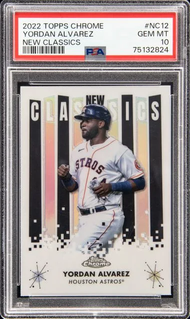 2022 Topps Chrome Yordan Alvarez New Classics #NC12 card image