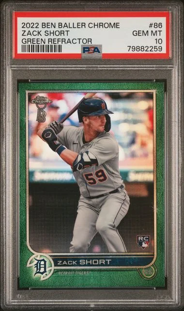 2022 Topps Chrome Zack Short Superfractor #86 card image