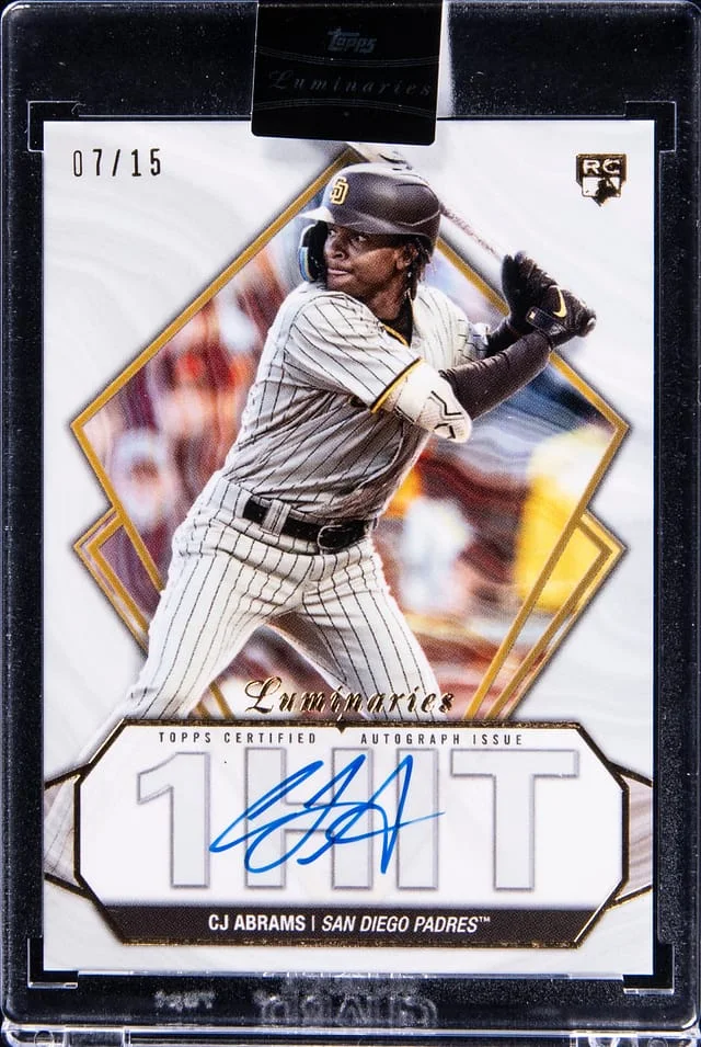 2022 Topps CJ Abrams Luminaries Hit Kings Autographs #HK-CJA card image