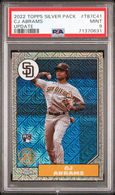 2022 Topps Cj Abrams Silver Pack 1987 Chrome Promo Update #T87C41 card image