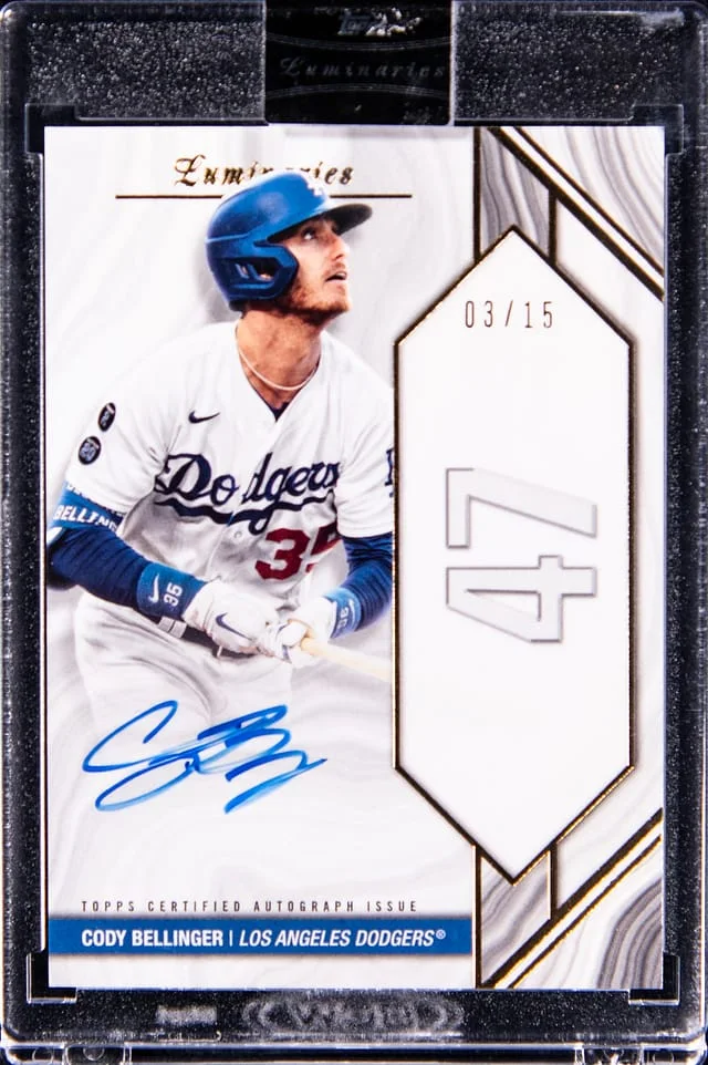 2022 Topps Cody Bellinger Luminaries Home Run Kings Autographs #HRK-CB card image