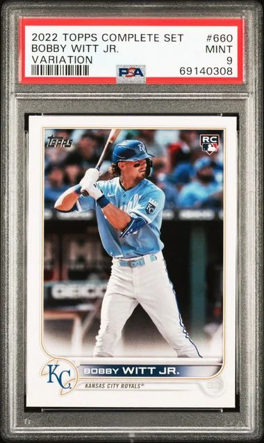 2022 Topps Complete Set Bobby Witt Jr. 582 Montgomery Club #660 card image