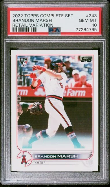 2022 Topps Complete Set Brandon Marsh Retail Variation #243 card image