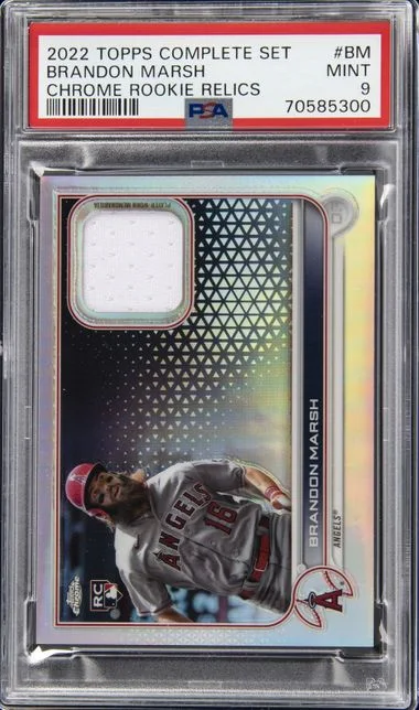 2022 Topps Complete Set Brandon Marsh Chrome Relic #CRR-BM card image