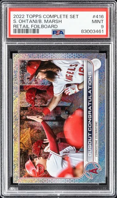 2022 Topps Complete Set Brandon Marsh/Shohei Ohtani Retail Foilboard #416 card image