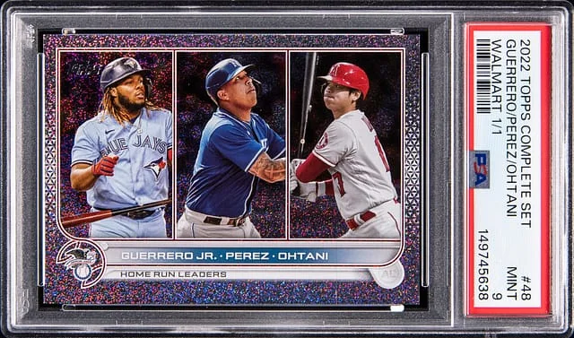 2022 Topps Complete Set Guerrero Jr./Perez/Ohtani Walmart #48 card image