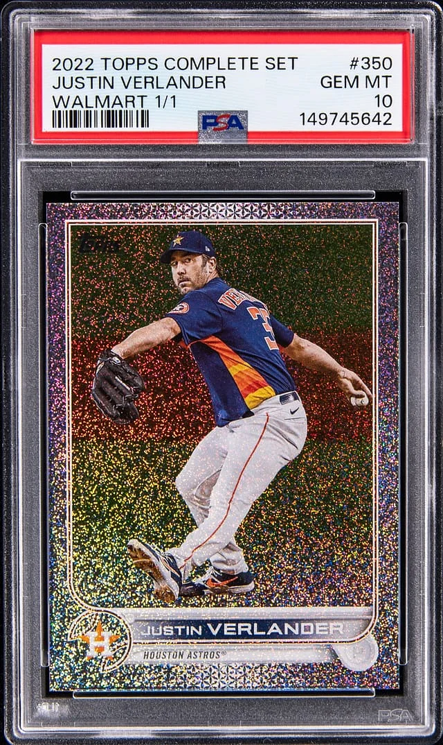 2022 Topps Complete Set Justin Verlander Walmart #350 card image