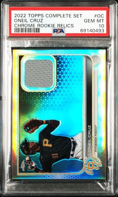 2022 Topps Complete Set Oneil Cruz Chrome Relics #CRA-OC card image